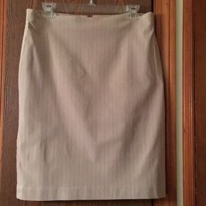 Premise pinstriped beige skirt